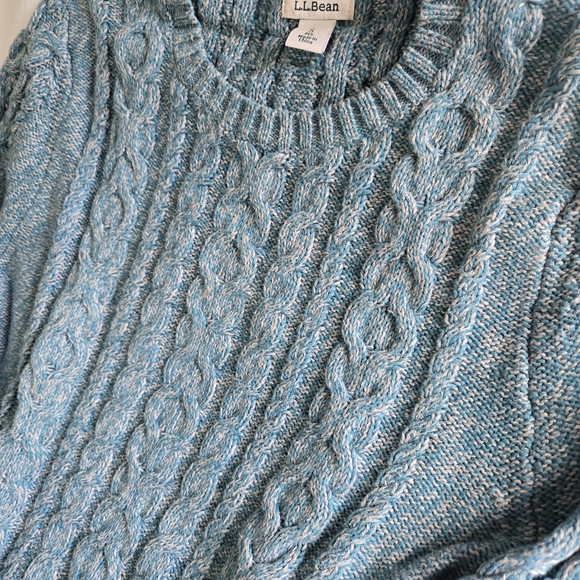 Blue Cable Knit Sweater - Picture 3 of 6